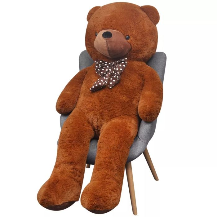 Schande Meetbaar bronzen vidaXL Teddybeer 200 cm pluche bruin